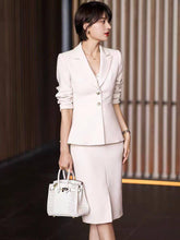 Chic Alabaster Skirt Suit Set